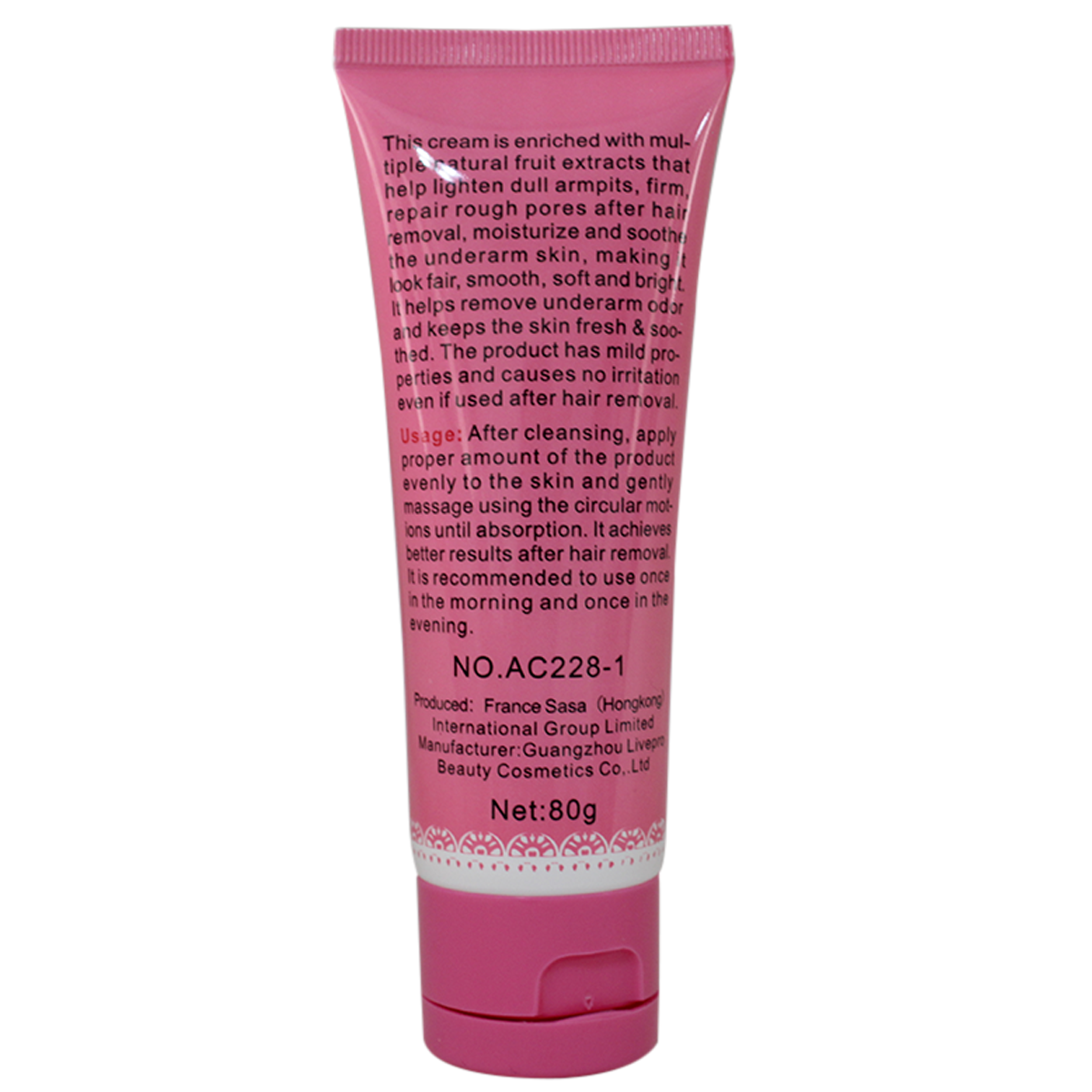 Crema Aclaradora Blanqueadora De Piel Axilas Rodillas Intima 